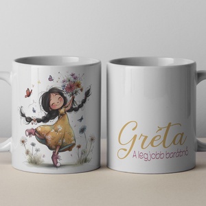 Barátnő -  bögre , Otthon & Életmód, Konyhafelszerelés, tálalás, Tálalás, Bögre & Csésze, Fotó, grafika, rajz, illusztráció, MESKA