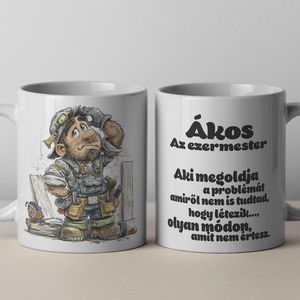 Névre szóló -  bögre - ezermester , Otthon & Életmód, Konyhafelszerelés, tálalás, Tálalás, Bögre & Csésze, Fotó, grafika, rajz, illusztráció, MESKA