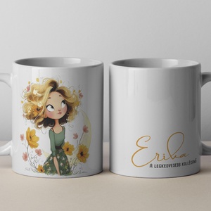 Névre szóló -  bögre - kolléganő , Otthon & Életmód, Konyhafelszerelés, tálalás, Tálalás, Bögre & Csésze, Fotó, grafika, rajz, illusztráció, MESKA