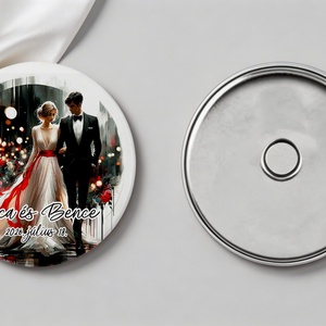 Köszönőajándék - egyedi grafikával - több stílusban, Esküvő, Emlék & Ajándék, Köszönőajándék, Fotó, grafika, rajz, illusztráció, MESKA