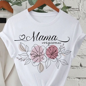 Anyák napi póló - nagymamának - unoka nevekkel - Meska.hu