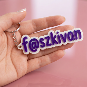  Egyedi, 3D Nyomtatott Kulcstartó � A Te Szövegeddel! - Meska.hu