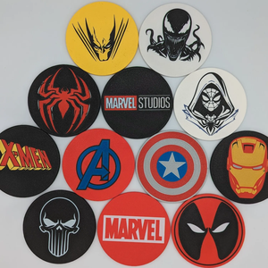Marvel / Bosszúállók 3D nyomtatott prémium poháralátétek (Többféle mintával) - Meska.hu