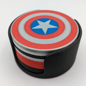 Marvel / Bosszúállók 3D nyomtatott prémium poháralátétek (Többféle mintával) - otthon & életmód - konyhafelszerelés, tálalás - tálalás - tányér- és poháralátét - Meska.hu