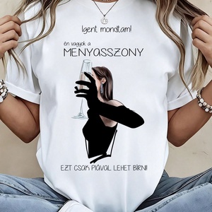 lánybúcsús póló - egyedi grafikával - Meska.hu