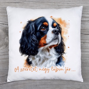 cavalier spániel - kispárna - Meska.hu