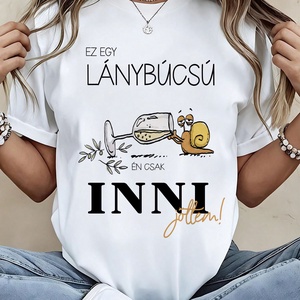 lánybúcsús póló - bármilyen felirattal - Meska.hu