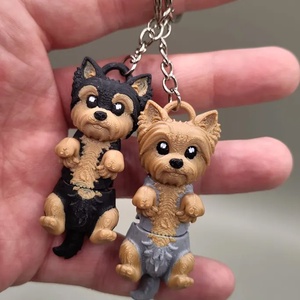 Yorkshire Terrier gazdinak - kulcstartó - Meska.hu