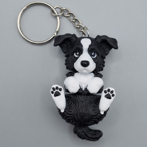 Bolder collie - kulcstartó  - Meska.hu