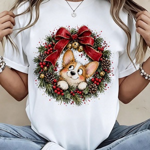 Karácsonyi póló - cuki corgi - Meska.hu