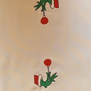 Karácsonyi terítő Grinch mintával -  - Meska.hu