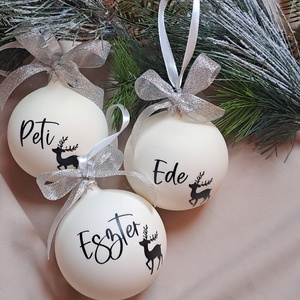 Karácsonyi gömb (szarvas), Karácsony, Karácsonyi lakásdekoráció, Karácsonyfadíszek, Mindenmás, MESKA