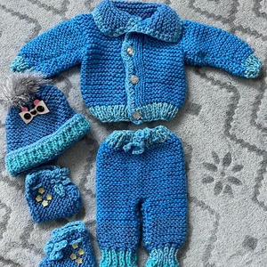 Kötött babaruha szett -  - Meska.hu