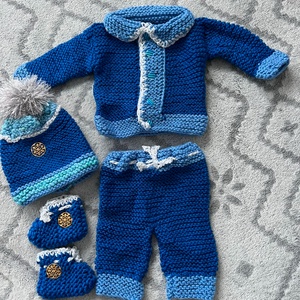 Kötött babaruha szett -  - Meska.hu