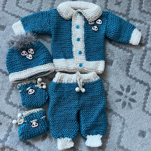Kötött babaruha szett -  - Meska.hu