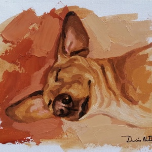 Kutya/macska portré rendelés - 30x30cm/30x40cm - művészet - festmény - olajfestmény - Meska.hu