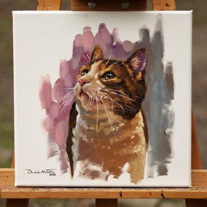 Kutya/macska portré rendelés - 30x30cm/30x40cm - Meska.hu
