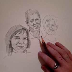 Könnyed grafitportré A5-ös méretben - művészet - grafika & illusztráció - ceruzarajz - Meska.hu