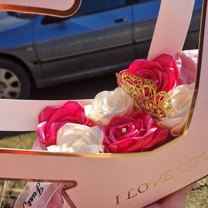 Nagy rózsa box - Meska.hu