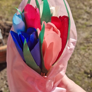Tulipán csokor, Otthon & Életmód, Virágdekoráció, Virágok, Virágcsokor, Virágkötés, MESKA