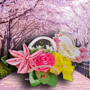 Anyák napi mini virágbox - otthon & életmód - virágdekoráció - virágok - virágbox - Meska.hu