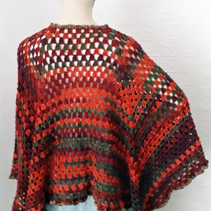 Poncsó - ruha & divat - női ruha - poncsó - Meska.hu