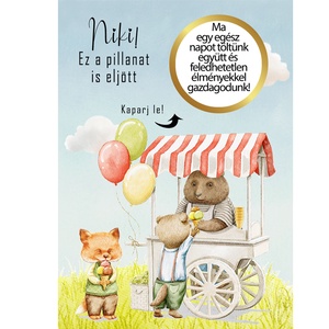 Kaparós sorsjegy egyedi felirat születésnap, évforduló, vicces ajándék - otthon & életmód - papír, írószer - ajándékozás kellékei - ajándék sorsjegy - Meska.hu