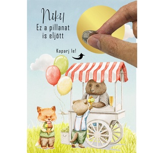 Kaparós sorsjegy egyedi felirat születésnap, évforduló, vicces ajándék - otthon & életmód - papír, írószer - ajándékozás kellékei - ajándék sorsjegy - Meska.hu