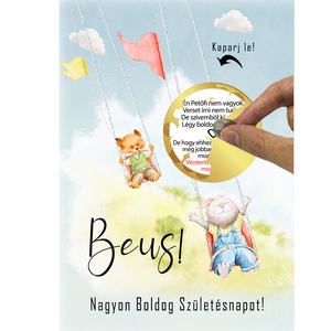 Kaparós sorsjegy egyedi felirat keresztszülő felkérő keresztanya - otthon & életmód - papír, írószer - ajándékozás kellékei - ajándék sorsjegy - Meska.hu