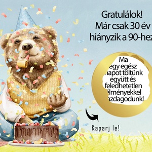Kaparós sorsjegy egyedi felirat születésnap, évforduló, vicces ajándék - otthon & életmód - papír, írószer - ajándékozás kellékei - ajándék sorsjegy - Meska.hu