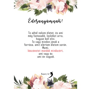 Kaparós sorsjegy egyedi felirat keresztszülő felkérő, Keresztanya - otthon & életmód - papír, írószer - ajándékozás kellékei - ajándék sorsjegy - Meska.hu