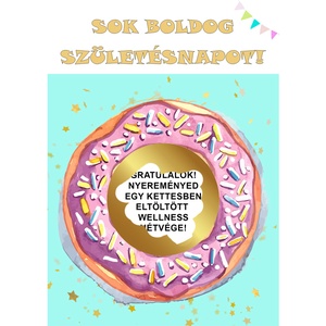 Kaparós sorsjegy egyedi felirat születésnap, évforduló, vicces ajándék Fánk - otthon & életmód - papír, írószer - ajándékozás kellékei - ajándék sorsjegy - Meska.hu