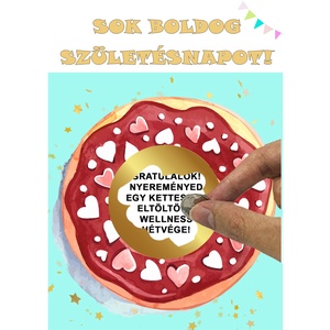 Kaparós sorsjegy egyedi felirat születésnap, évforduló, vicces ajándék Fánk - otthon & életmód - papír, írószer - ajándékozás kellékei - ajándék sorsjegy - Meska.hu