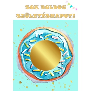 Kaparós sorsjegy egyedi felirat születésnap, évforduló, vicces ajándék Fánk - otthon & életmód - papír, írószer - ajándékozás kellékei - ajándék sorsjegy - Meska.hu