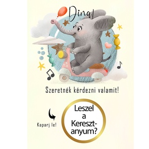 Kaparós sorsjegy egyedi felirat keresztszülő felkérő, vicces ajándék - otthon & életmód - papír, írószer - ajándékozás kellékei - ajándék sorsjegy - Meska.hu
