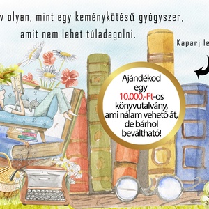 Kaparós sorsjegy egyedi felirat születésnap, évforduló, vicces ajándék Könyvmoly - otthon & életmód - papír, írószer - ajándékozás kellékei - ajándék sorsjegy - Meska.hu