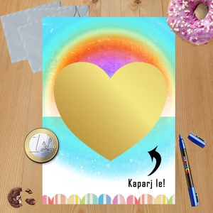 Kaparós sorsjegy egyedi felirat születésnapra, vicces ajándék Bejelentő, Otthon & Életmód, Papír írószer, Ajándékozás kellékei, Ajándék sorsjegy, Fotó, grafika, rajz, illusztráció, MESKA