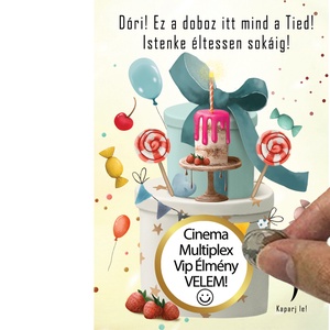 Kaparós sorsjegy egyedi felirat születésnapra, vicces ajándék Torta - otthon & életmód - papír, írószer - ajándékozás kellékei - ajándék sorsjegy - Meska.hu