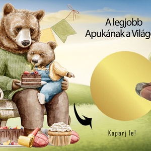 Kaparós sorsjegy egyedi felirat születésnapra, vicces ajándék Maci - otthon & életmód - papír, írószer - ajándékozás kellékei - ajándék sorsjegy - Meska.hu