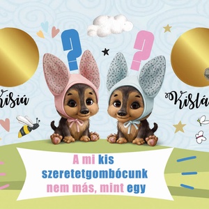 Kaparós sorsjegy Fix felirat kislány bejelentő képeslap - otthon & életmód - papír, írószer - ajándékozás kellékei - ajándék sorsjegy - Meska.hu
