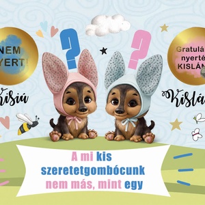 Kaparós sorsjegy Fix felirat kislány bejelentő képeslap - otthon & életmód - papír, írószer - ajándékozás kellékei - ajándék sorsjegy - Meska.hu