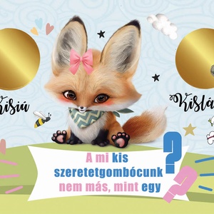 Kaparós sorsjegy Fix felirat kislány bejelentő képeslap - otthon & életmód - papír, írószer - ajándékozás kellékei - ajándék sorsjegy - Meska.hu