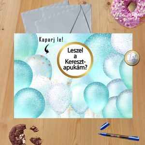 Kaparós sorsjegy egyedi felirat Születésnap vicces lufi - otthon & életmód - papír, írószer - ajándékozás kellékei - ajándék sorsjegy - Meska.hu