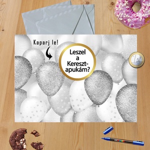 Kaparós sorsjegy egyedi felirat Születésnap vicces lufi - otthon & életmód - papír, írószer - ajándékozás kellékei - ajándék sorsjegy - Meska.hu