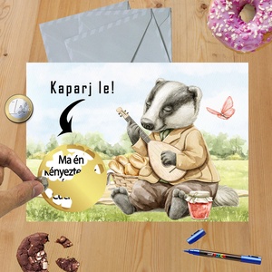 Kaparós sorsjegy egyedi felirat Születésnap Gyerekeknek, Otthon & Életmód, Papír, írószer, Ajándékozás kellékei, Ajándék sorsjegy, Fotó, grafika, rajz, illusztráció, MESKA
