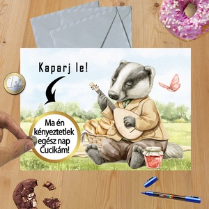 Kaparós sorsjegy egyedi felirat Születésnap Gyerekeknek - otthon & életmód - papír, írószer - ajándékozás kellékei - ajándék sorsjegy - Meska.hu