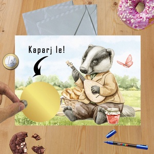 Kaparós sorsjegy egyedi felirat Születésnap Gyerekeknek - otthon & életmód - papír, írószer - ajándékozás kellékei - ajándék sorsjegy - Meska.hu
