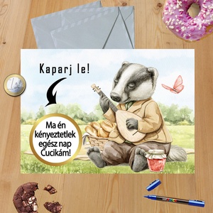 Kaparós sorsjegy egyedi felirat Születésnap Gyerekeknek - otthon & életmód - papír, írószer - ajándékozás kellékei - ajándék sorsjegy - Meska.hu