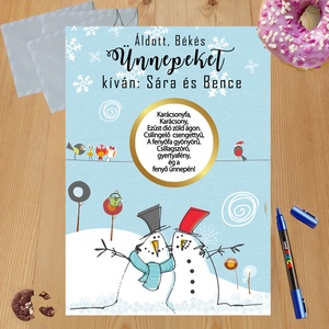 Karácsonyi kaparós sorsjegy egyedi felirat vicces ajándék - otthon & életmód - papír, írószer - ajándékozás kellékei - ajándék sorsjegy - Meska.hu
