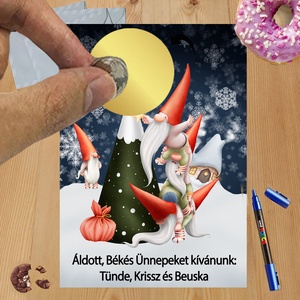 Karácsonyi kaparós sorsjegy egyedi felirat vicces ajándék - otthon & életmód - papír, írószer - ajándékozás kellékei - ajándék sorsjegy - Meska.hu